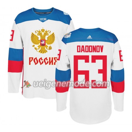 Russland Trikot Evgenii Dadonov 63 2016 World Cup Weiß Premier